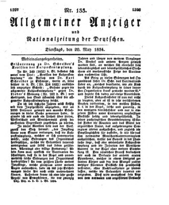 Allgemeiner Anzeiger und Nationalzeitung der Deutschen (Allgemeiner Anzeiger der Deutschen) Dienstag 20. Mai 1834