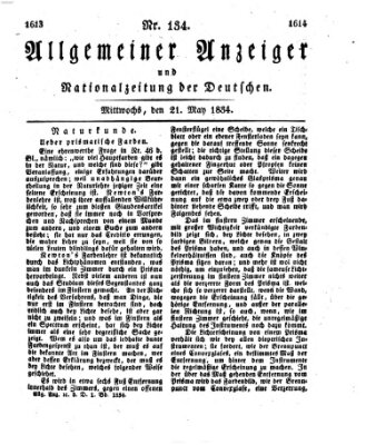 Allgemeiner Anzeiger und Nationalzeitung der Deutschen (Allgemeiner Anzeiger der Deutschen) Mittwoch 21. Mai 1834