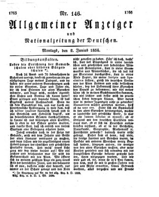 Allgemeiner Anzeiger und Nationalzeitung der Deutschen (Allgemeiner Anzeiger der Deutschen) Montag 2. Juni 1834