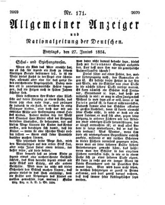 Allgemeiner Anzeiger und Nationalzeitung der Deutschen (Allgemeiner Anzeiger der Deutschen) Freitag 27. Juni 1834