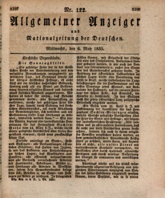 Allgemeiner Anzeiger und Nationalzeitung der Deutschen (Allgemeiner Anzeiger der Deutschen) Mittwoch 6. Mai 1835