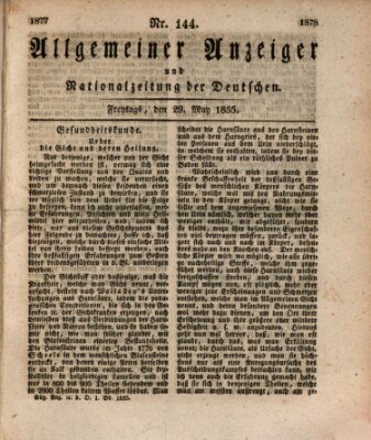 Allgemeiner Anzeiger und Nationalzeitung der Deutschen (Allgemeiner Anzeiger der Deutschen) Freitag 29. Mai 1835