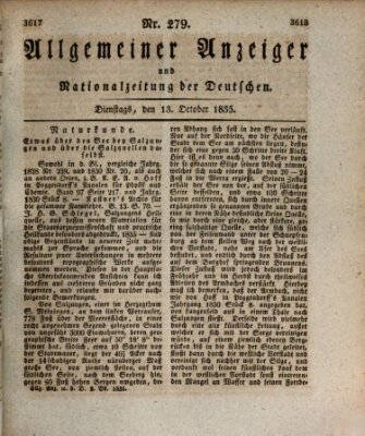 Allgemeiner Anzeiger und Nationalzeitung der Deutschen (Allgemeiner Anzeiger der Deutschen) Dienstag 13. Oktober 1835