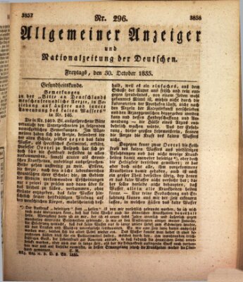 Allgemeiner Anzeiger und Nationalzeitung der Deutschen (Allgemeiner Anzeiger der Deutschen) Freitag 30. Oktober 1835