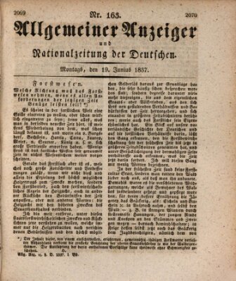 Allgemeiner Anzeiger und Nationalzeitung der Deutschen (Allgemeiner Anzeiger der Deutschen) Montag 19. Juni 1837