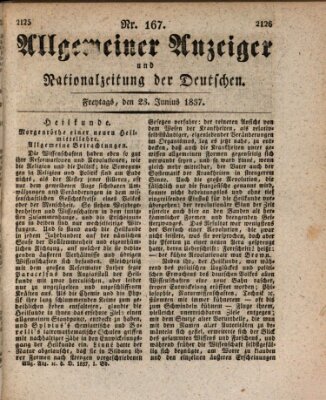 Allgemeiner Anzeiger und Nationalzeitung der Deutschen (Allgemeiner Anzeiger der Deutschen) Freitag 23. Juni 1837