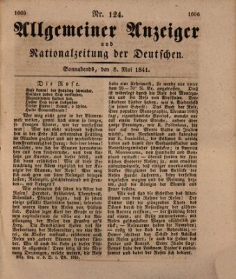 Allgemeiner Anzeiger und Nationalzeitung der Deutschen (Allgemeiner Anzeiger der Deutschen) Samstag 8. Mai 1841