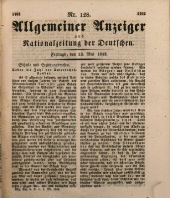 Allgemeiner Anzeiger und Nationalzeitung der Deutschen (Allgemeiner Anzeiger der Deutschen) Freitag 13. Mai 1842