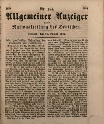 Allgemeiner Anzeiger und Nationalzeitung der Deutschen (Allgemeiner Anzeiger der Deutschen) Mittwoch 1. Juni 1842