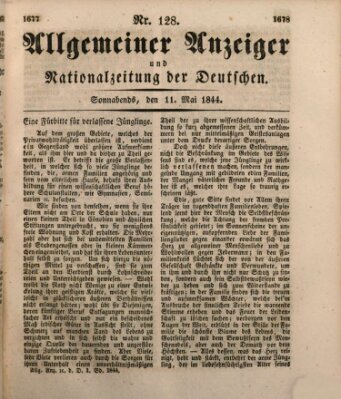 Allgemeiner Anzeiger und Nationalzeitung der Deutschen (Allgemeiner Anzeiger der Deutschen) Samstag 11. Mai 1844