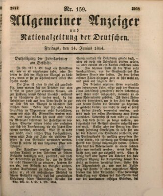 Allgemeiner Anzeiger und Nationalzeitung der Deutschen (Allgemeiner Anzeiger der Deutschen) Freitag 14. Juni 1844