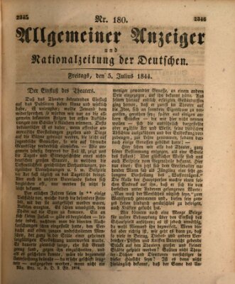 Allgemeiner Anzeiger und Nationalzeitung der Deutschen (Allgemeiner Anzeiger der Deutschen) Freitag 5. Juli 1844