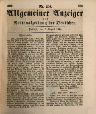 Allgemeiner Anzeiger und Nationalzeitung der Deutschen (Allgemeiner Anzeiger der Deutschen) Freitag 2. August 1844