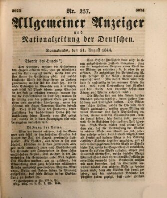 Allgemeiner Anzeiger und Nationalzeitung der Deutschen (Allgemeiner Anzeiger der Deutschen) Samstag 31. August 1844