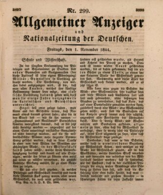 Allgemeiner Anzeiger und Nationalzeitung der Deutschen (Allgemeiner Anzeiger der Deutschen) Freitag 1. November 1844