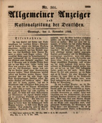 Allgemeiner Anzeiger und Nationalzeitung der Deutschen (Allgemeiner Anzeiger der Deutschen) Sonntag 3. November 1844