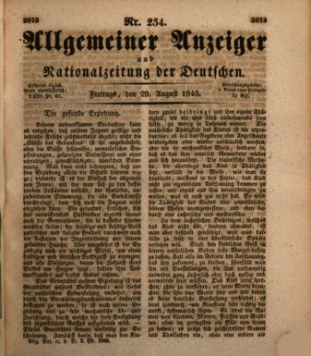 Allgemeiner Anzeiger und Nationalzeitung der Deutschen (Allgemeiner Anzeiger der Deutschen) Freitag 29. August 1845