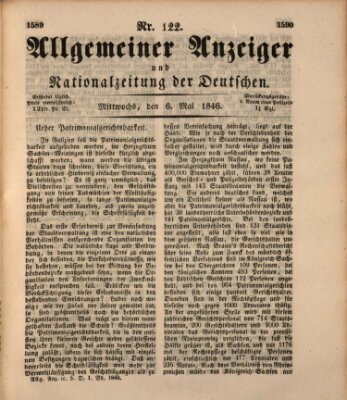 Allgemeiner Anzeiger und Nationalzeitung der Deutschen (Allgemeiner Anzeiger der Deutschen) Mittwoch 6. Mai 1846