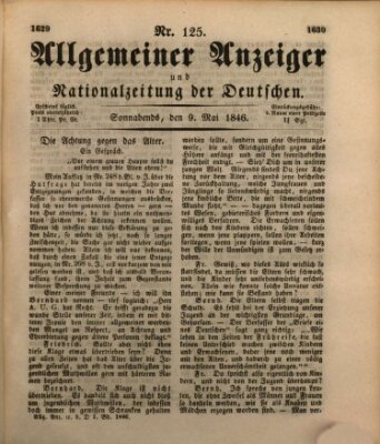 Allgemeiner Anzeiger und Nationalzeitung der Deutschen (Allgemeiner Anzeiger der Deutschen) Samstag 9. Mai 1846