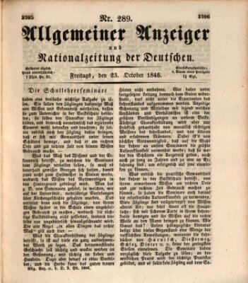 Allgemeiner Anzeiger und Nationalzeitung der Deutschen (Allgemeiner Anzeiger der Deutschen) Freitag 23. Oktober 1846