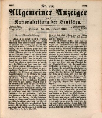 Allgemeiner Anzeiger und Nationalzeitung der Deutschen (Allgemeiner Anzeiger der Deutschen) Freitag 30. Oktober 1846