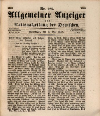 Allgemeiner Anzeiger und Nationalzeitung der Deutschen (Allgemeiner Anzeiger der Deutschen) Sonntag 9. Mai 1847