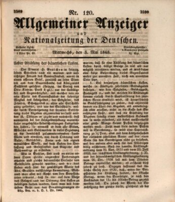 Allgemeiner Anzeiger und Nationalzeitung der Deutschen (Allgemeiner Anzeiger der Deutschen) Mittwoch 3. Mai 1848