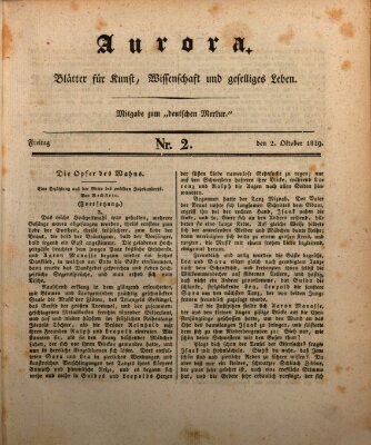 Aurora Freitag 2. Oktober 1829