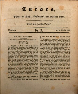 Aurora Samstag 3. Oktober 1829