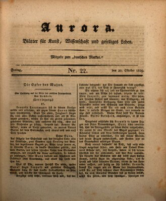 Aurora Freitag 30. Oktober 1829