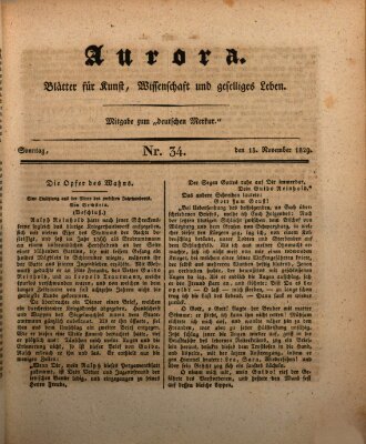 Aurora Sonntag 15. November 1829