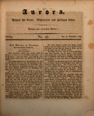 Aurora Dienstag 24. November 1829