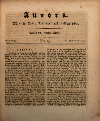 Aurora Samstag 28. November 1829