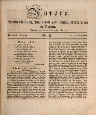 Aurora Donnerstag 14. Januar 1830