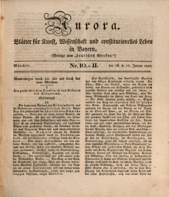 Aurora Sonntag 17. Januar 1830