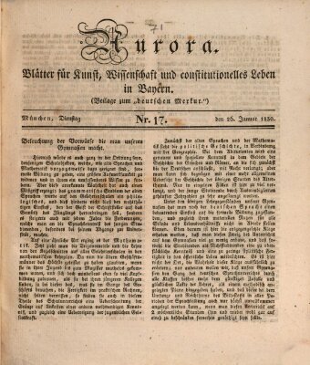 Aurora Dienstag 26. Januar 1830