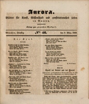Aurora Dienstag 9. März 1830