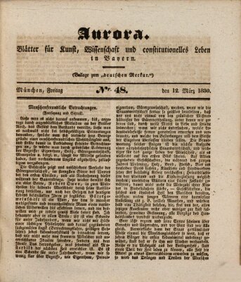 Aurora Freitag 12. März 1830