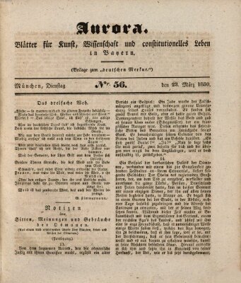 Aurora Dienstag 23. März 1830