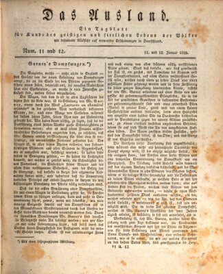 Das Ausland Freitag 11. Januar 1828