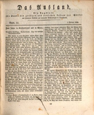 Das Ausland Freitag 1. Februar 1828