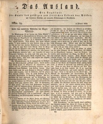 Das Ausland Freitag 8. Februar 1828