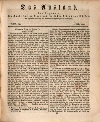 Das Ausland Samstag 22. März 1828