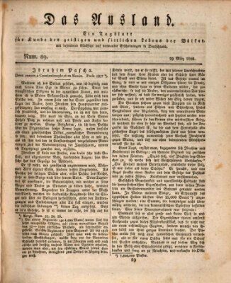 Das Ausland Samstag 29. März 1828