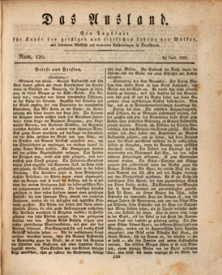 Das Ausland Dienstag 29. April 1828