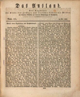 Das Ausland Mittwoch 14. Mai 1828