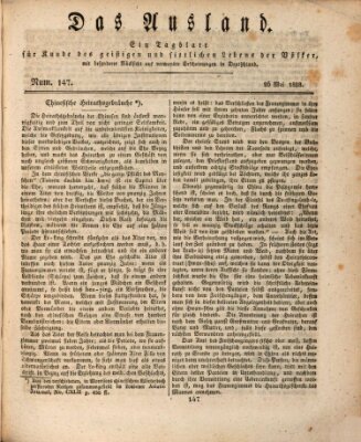 Das Ausland Montag 26. Mai 1828