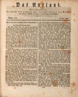 Das Ausland Mittwoch 18. Juni 1828