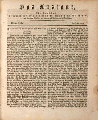 Das Ausland Donnerstag 26. Juni 1828