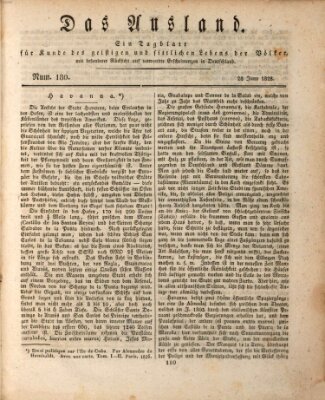 Das Ausland Samstag 28. Juni 1828